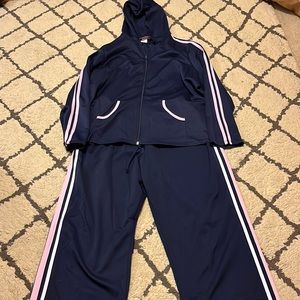 Navy/Pink active set